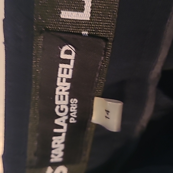 Lagerfeld Navy Trousers - Picture 7 of 10